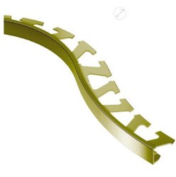Schluter Schiene Radius 8' Solid Brass Profile